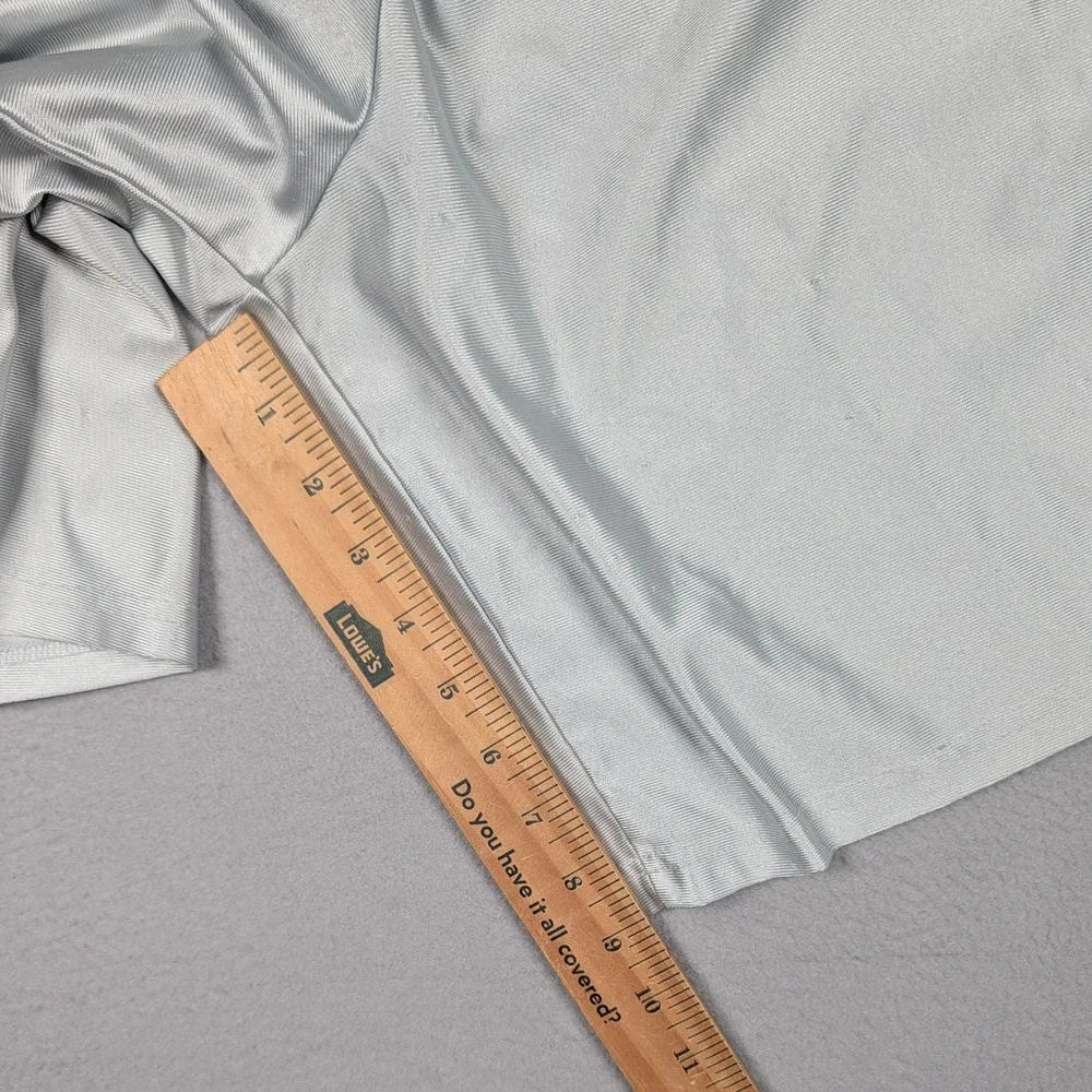 Vintage Nike Basketball Shorts Mens XL Silver Elastic Swoosh Shiny Dazzle Y2K